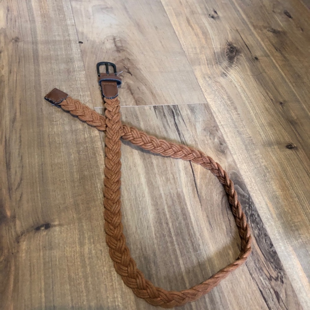 Tan braided belt